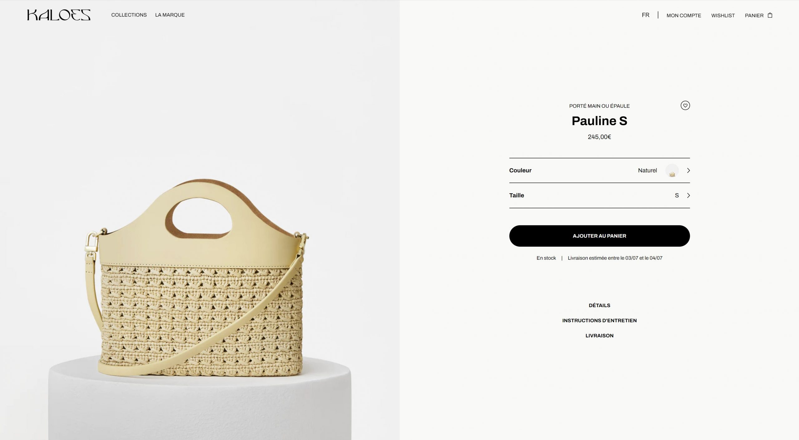 Kaloes_Site_Ecommerce_Luxe_Shopify_Agence-Ecommerce_KNR