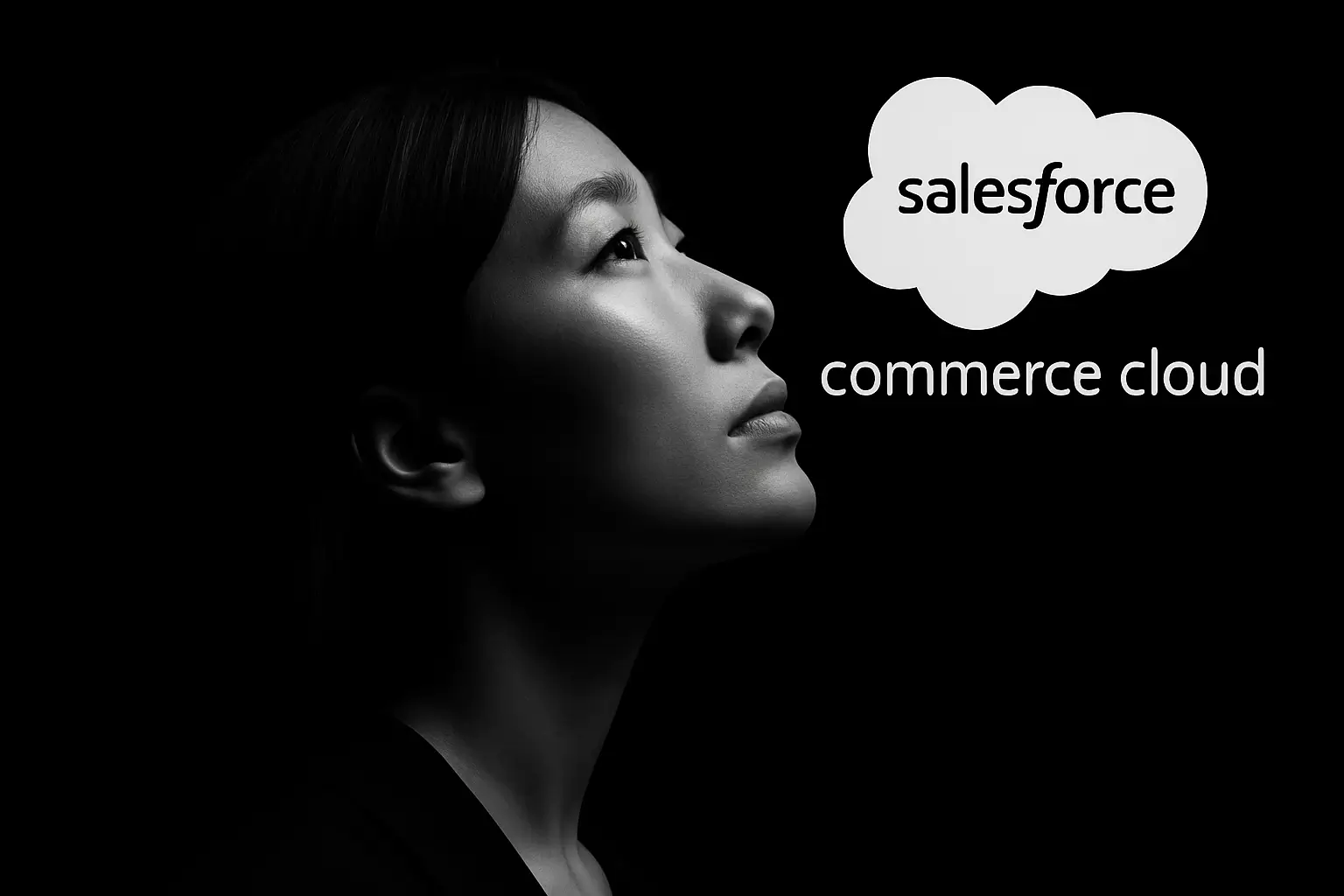 Femme découvrant Salesforce Commerce Cloud