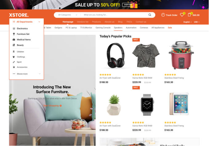 Exemple de theme WooCommerce